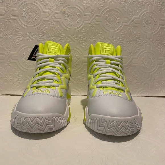 Fila Jamal Mashburn Safety Yellow/White Women’s size 7.5 Brand New - Picture 7 of 9